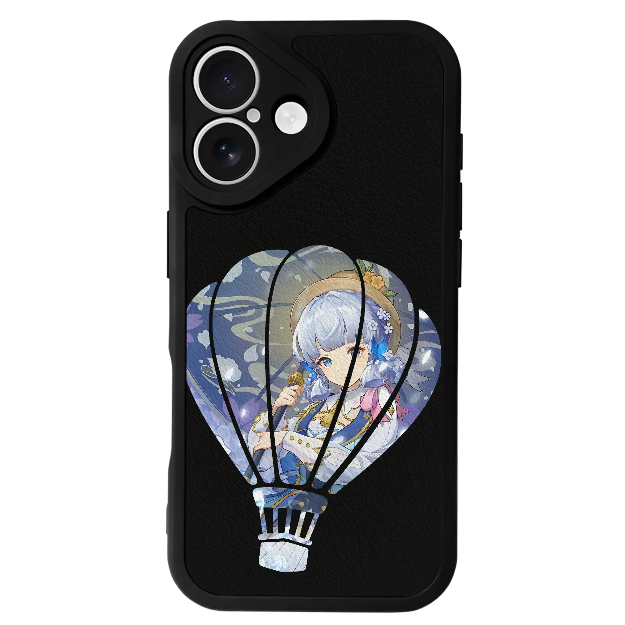 原 神 グッズ 神里綾華 - IPhone 16シリーズ対応 ・ シリコンスマホケース ・ レザー調 ・ 高精度フィット ・ 耐衝撃 ・ ワイヤレス充電対応 ・ 精密カット